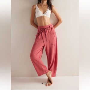 Free People Intimately Wait A Minute Barrel Pants NWOT